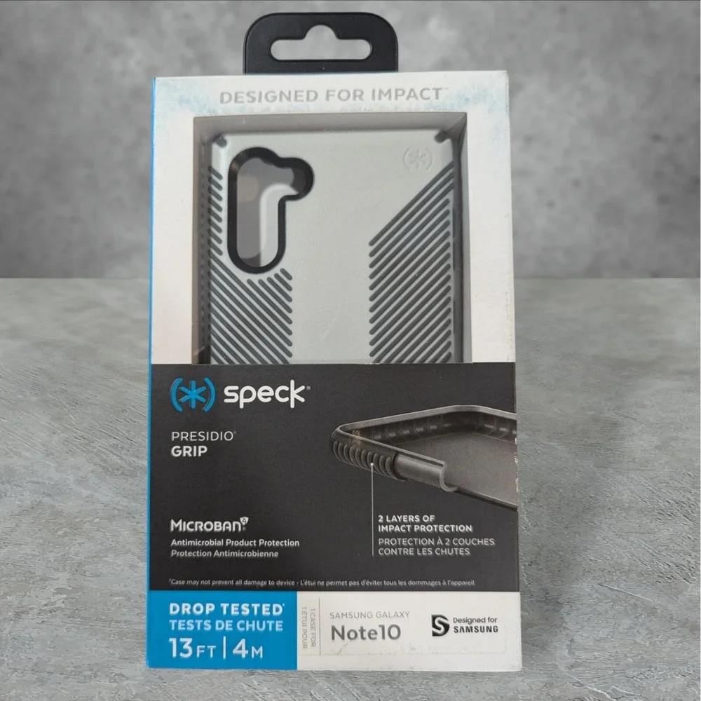 Speck Presidio‎ Grip Case for Samsung Galaxy Note 10 Gray See Description T5